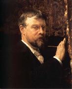 Sir Lawrence Alma-Tadema,OM.RA,RWS Self-Portrait oil on canvas